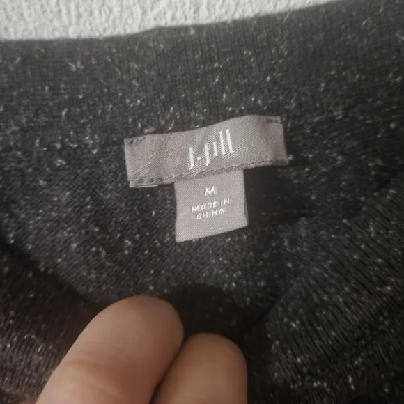 J. JILL Grey Speckled Silk Blend Knit Maxi Skirt Size Medium - Picture 3 of 7